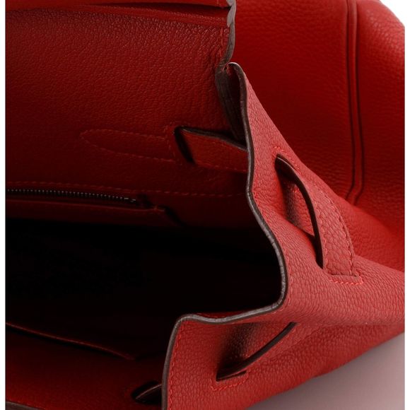 Hermes Birkin Handbag Rouge Vif Togo #78163H12B - Picture 11 of 13